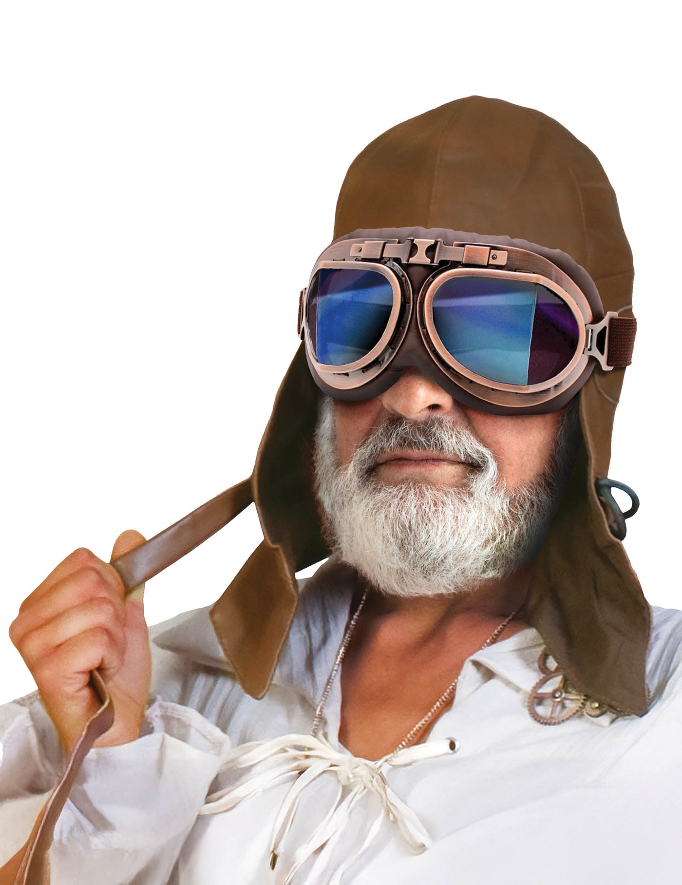 Kit aviateur retro lunettes et chapeau