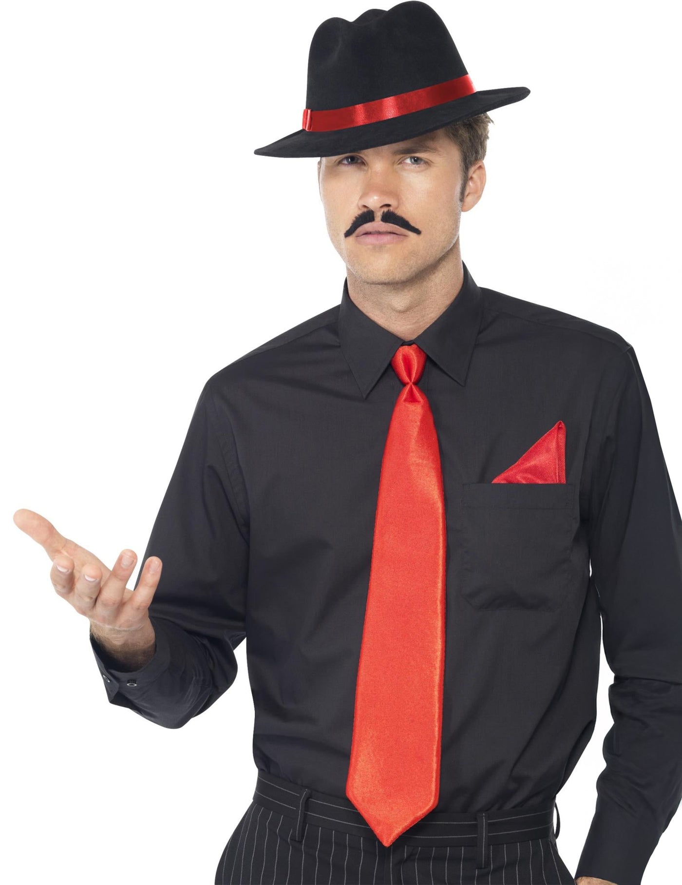 Kit gangster rouge adulte