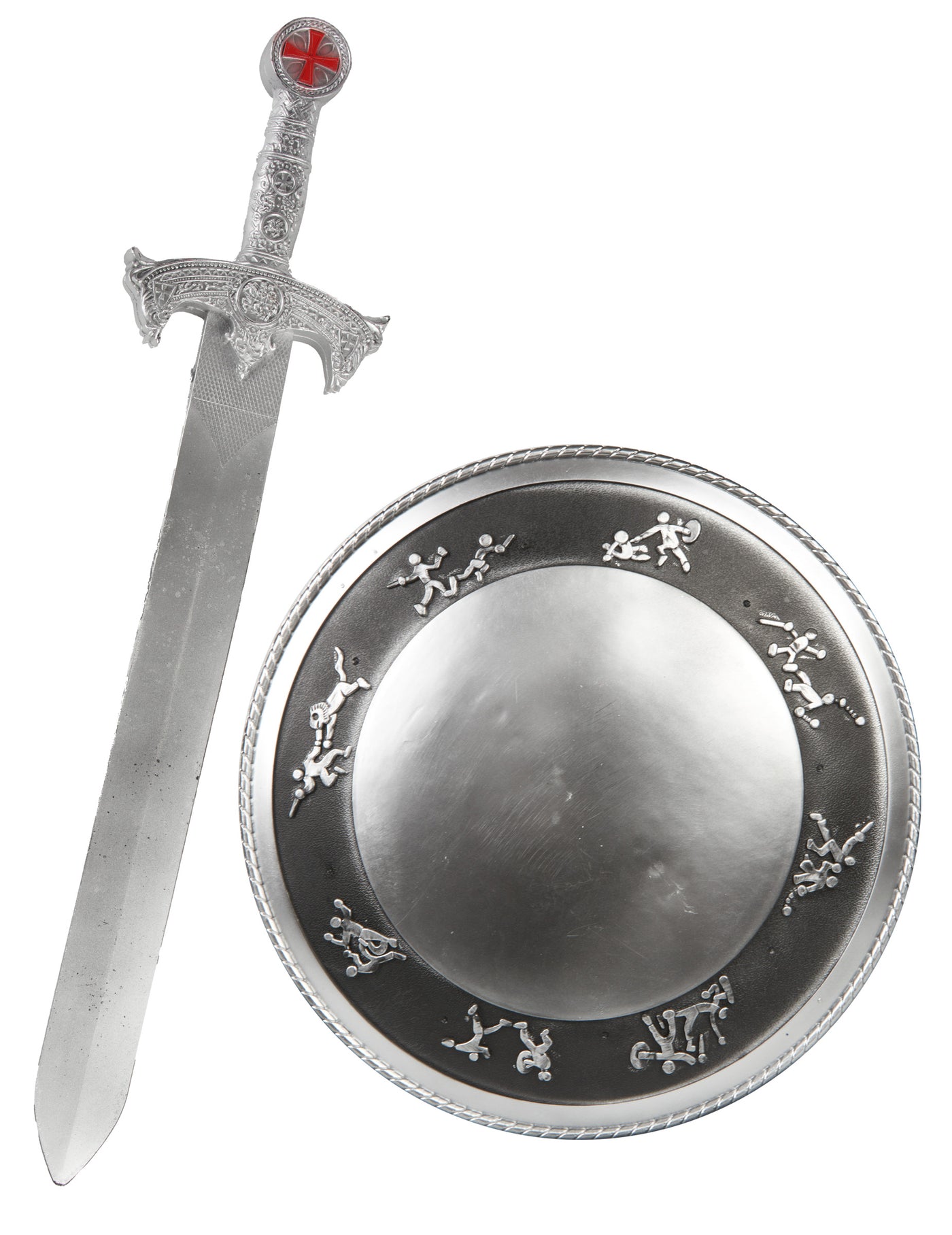 Kit Gladiateur épée et bouclier Enfant en plastique