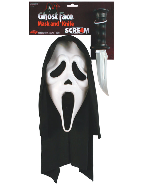 Kit masque et couteau Scream adulte