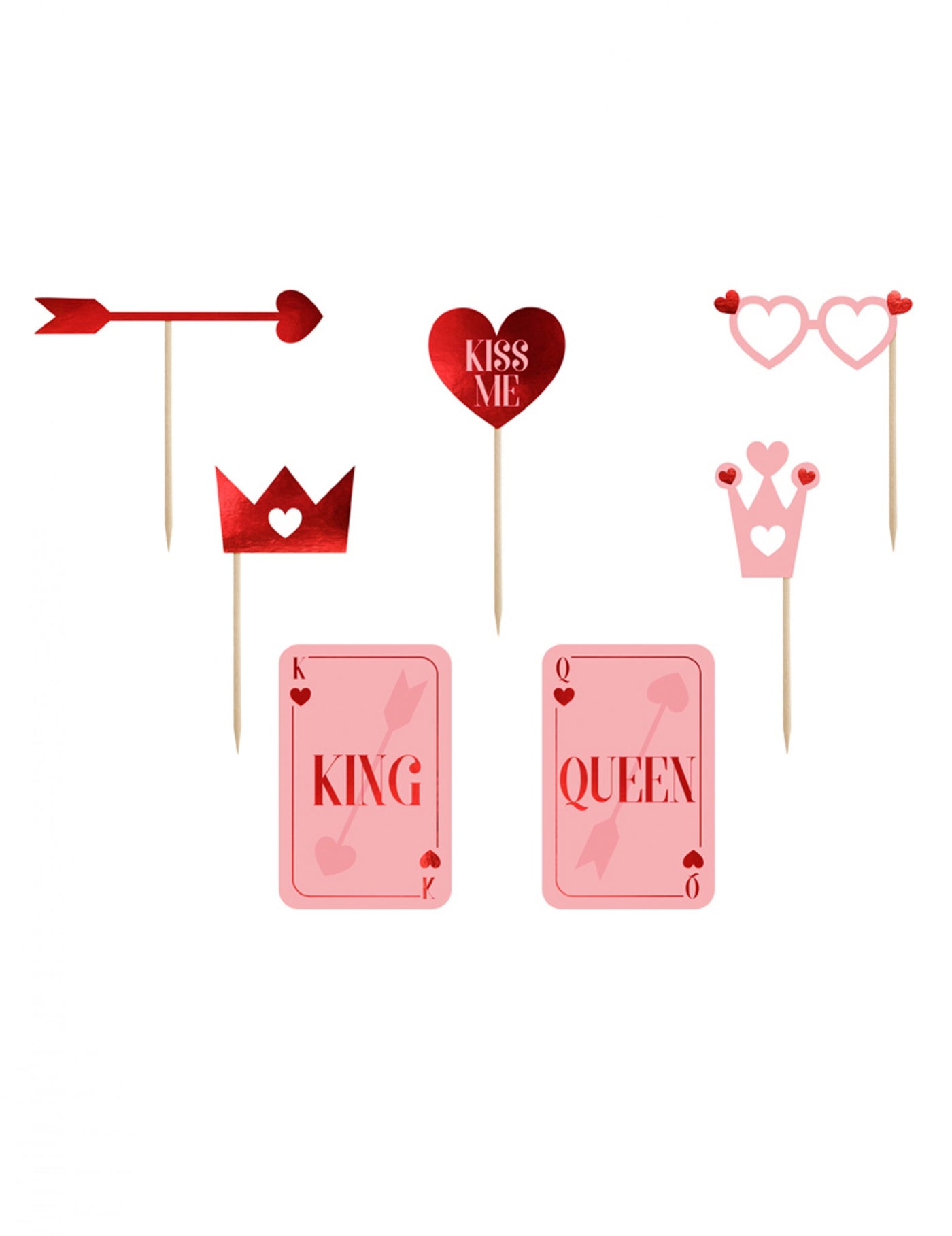 Kit photobooth love is in the air 7 accessoires