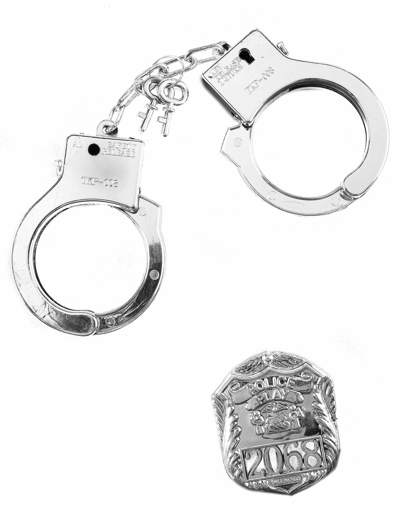 Kit policier badge et menottes adulte et enfant