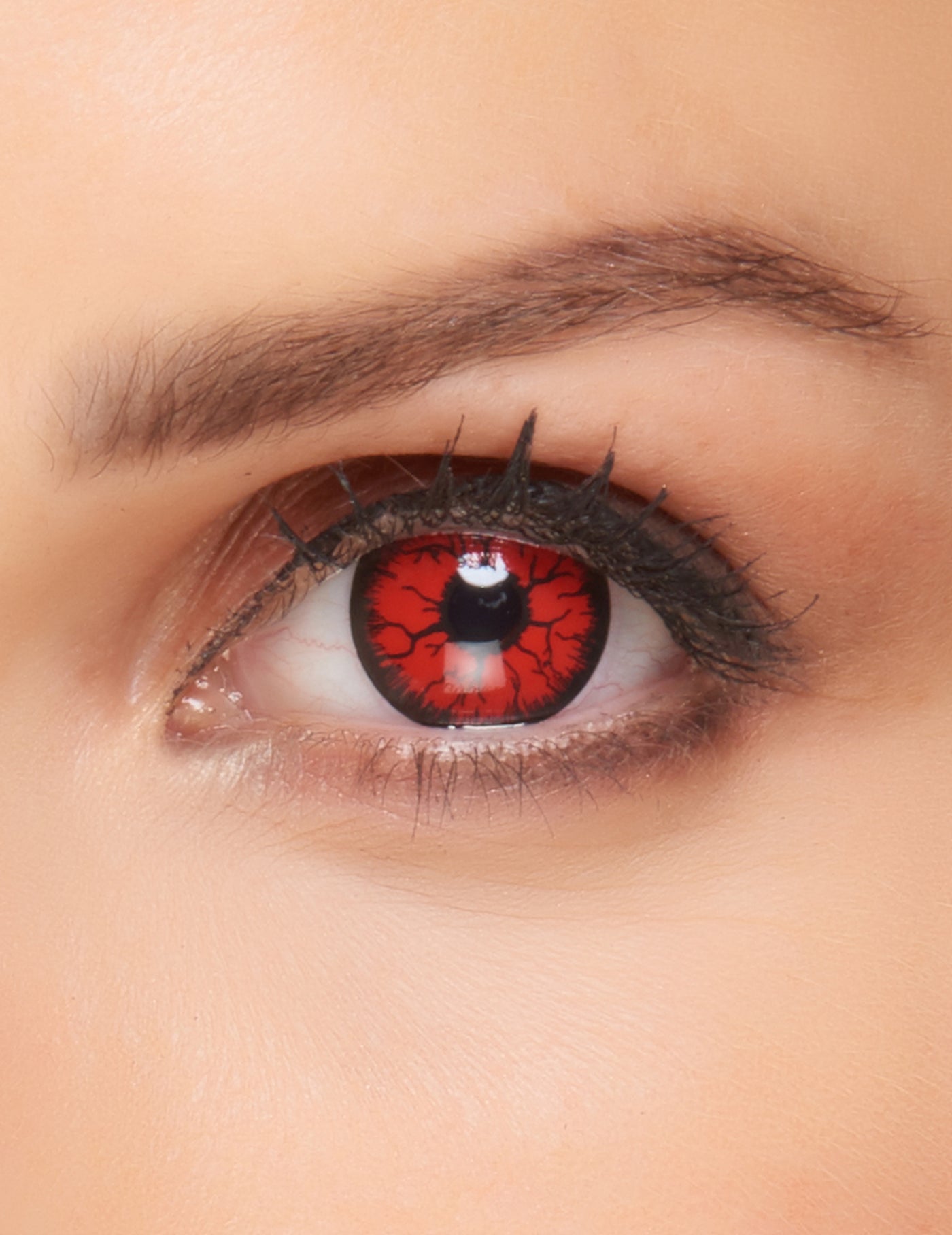Lentilles fantaisie monstre rouge adulte