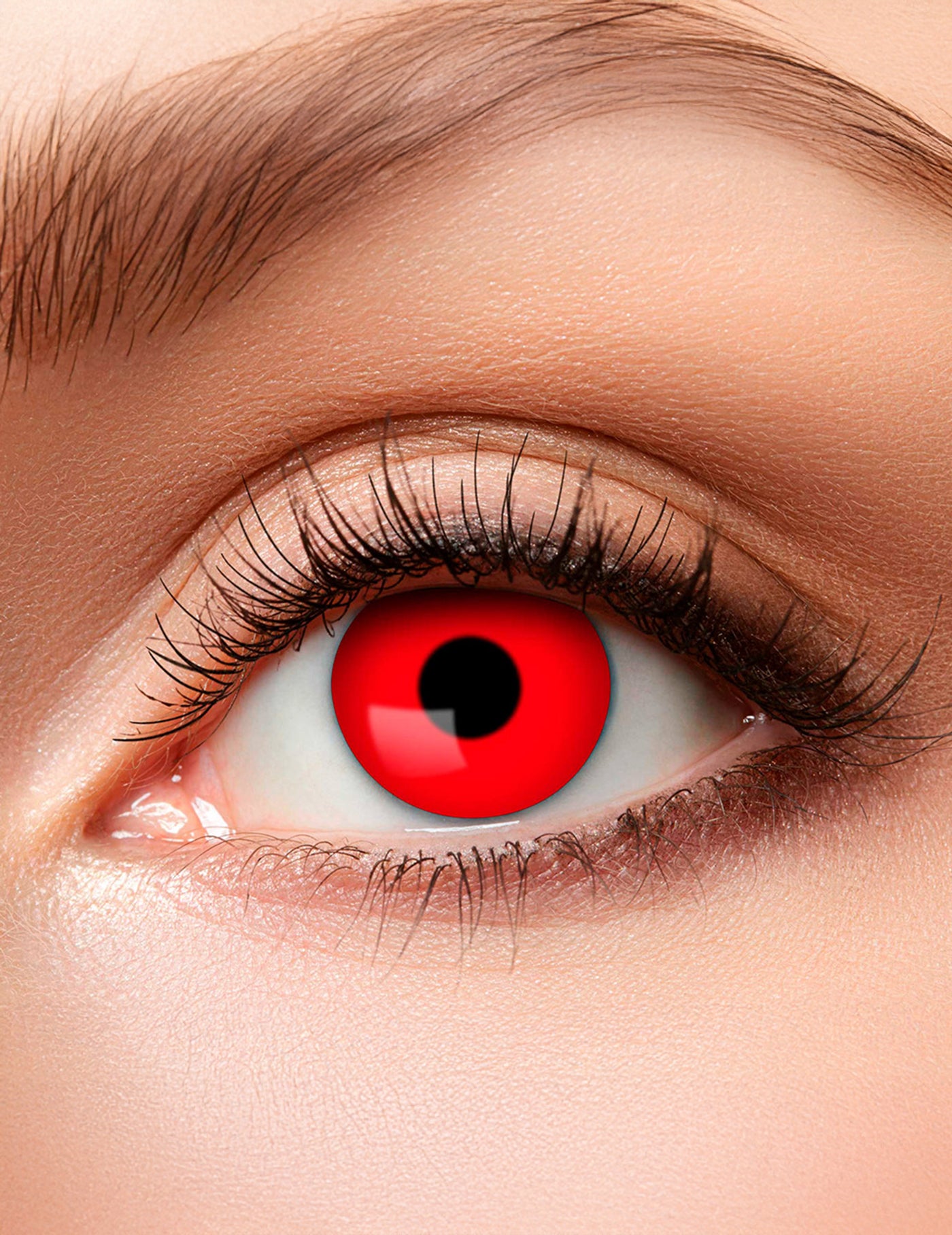 Lentilles fantaisie oeil rouge adulte