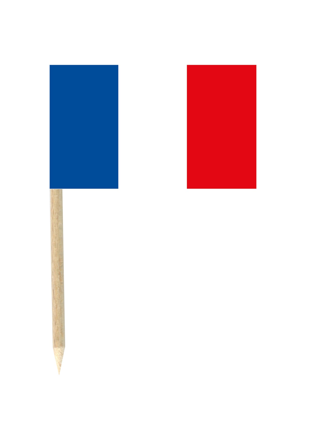 Lot de 50 drapeaux mini-piques France 3 x 5 cm