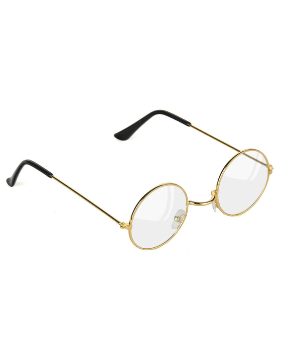 Lunettes dorées Père Noël adulte