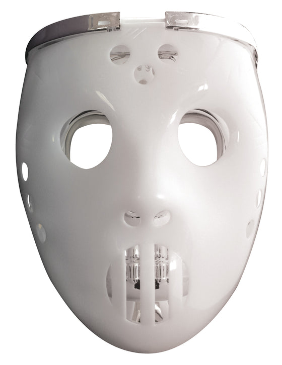 Masque 2 en1 lumimeux joueur de hockey adulte