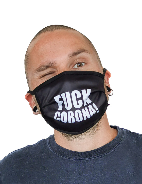 Masque cache nez imprimé fuck adulte