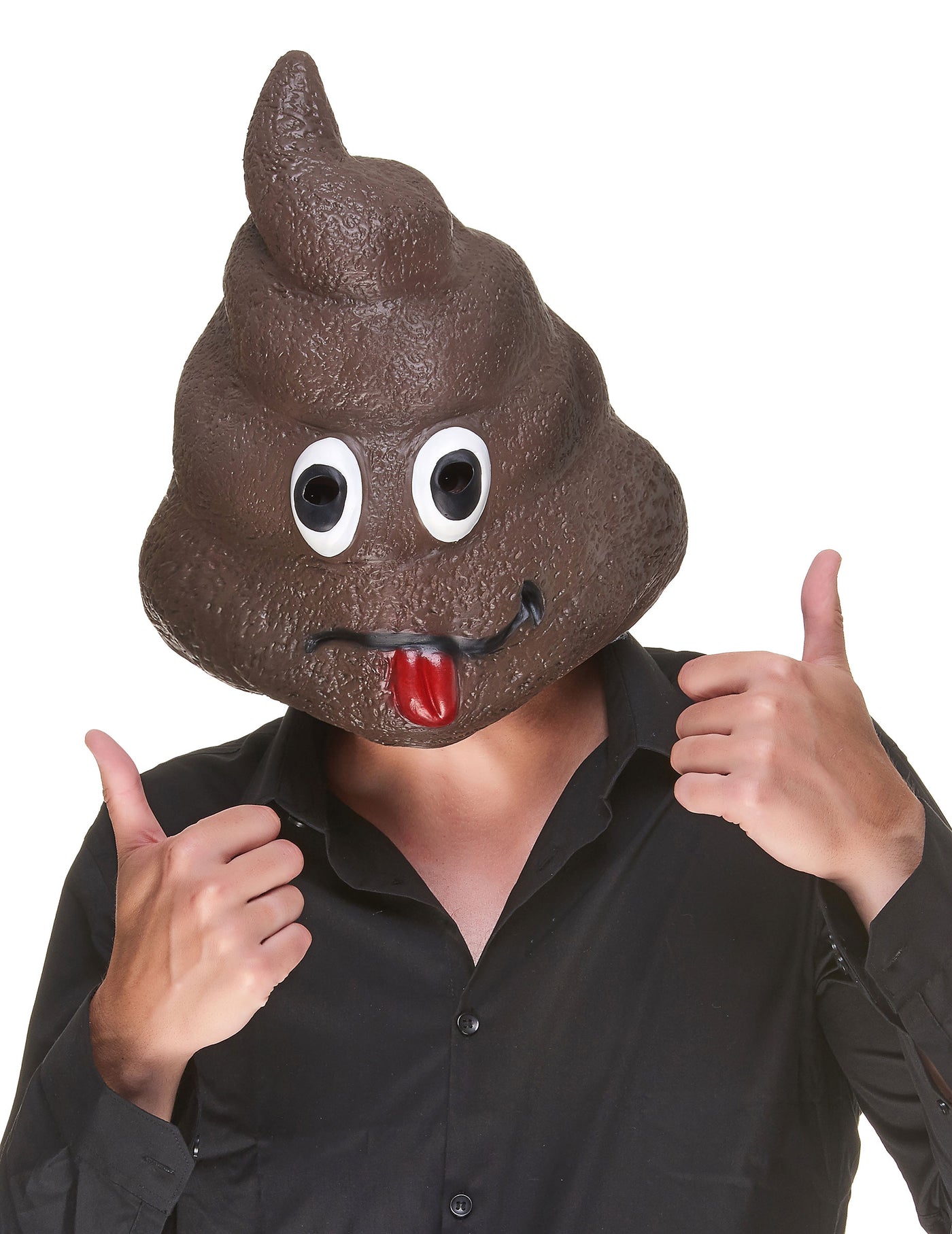 Masque en latex Caca adulte