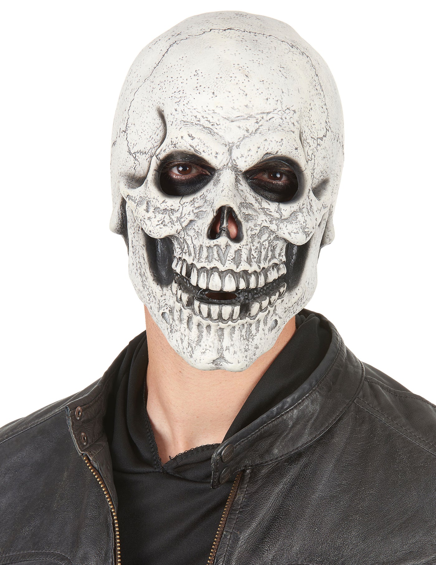 Masque latex squelette moqueur adulte