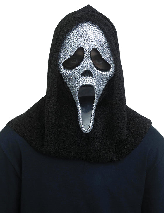 Masque Scream à strass adulte