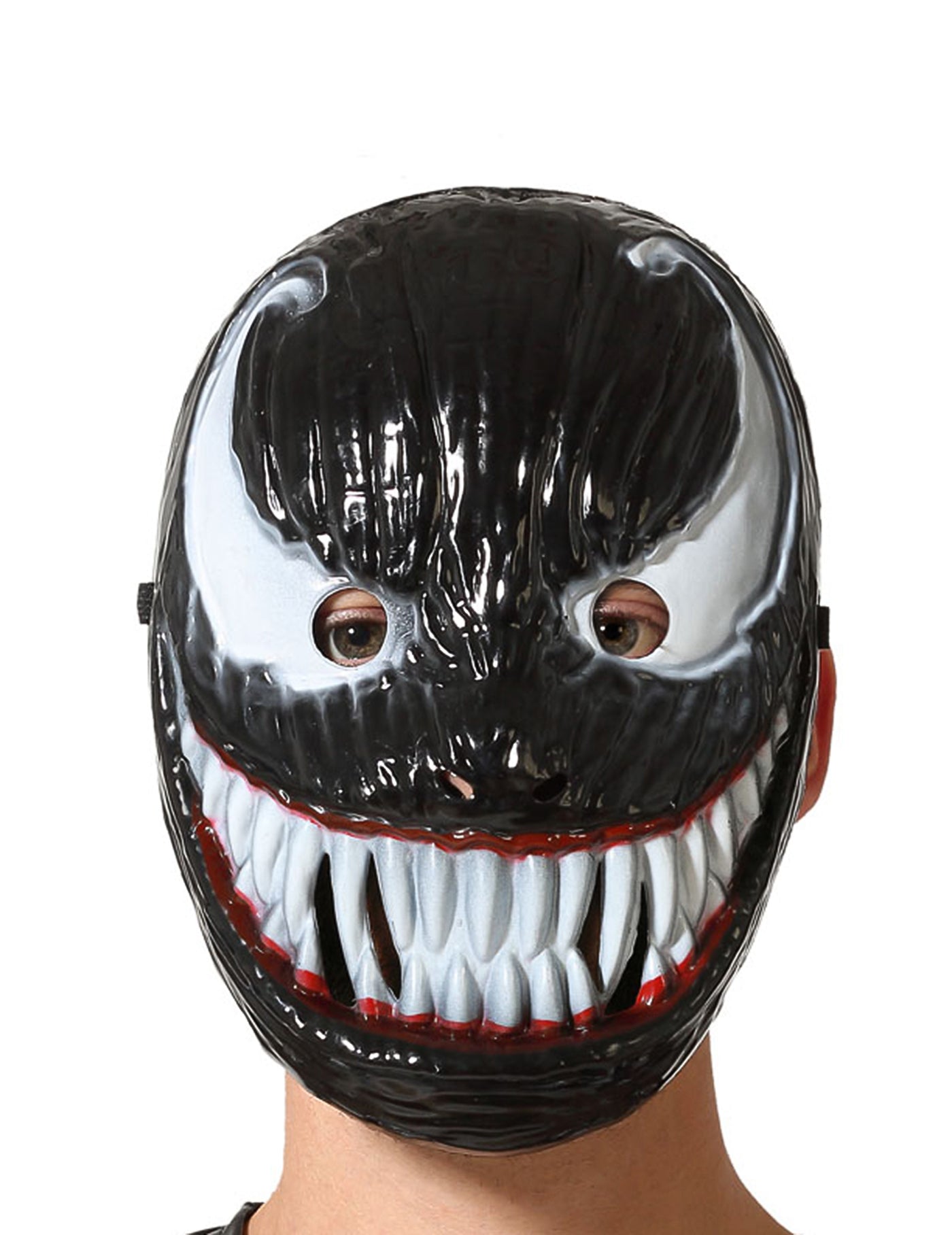 Masque symbiote noir et blanc adulte