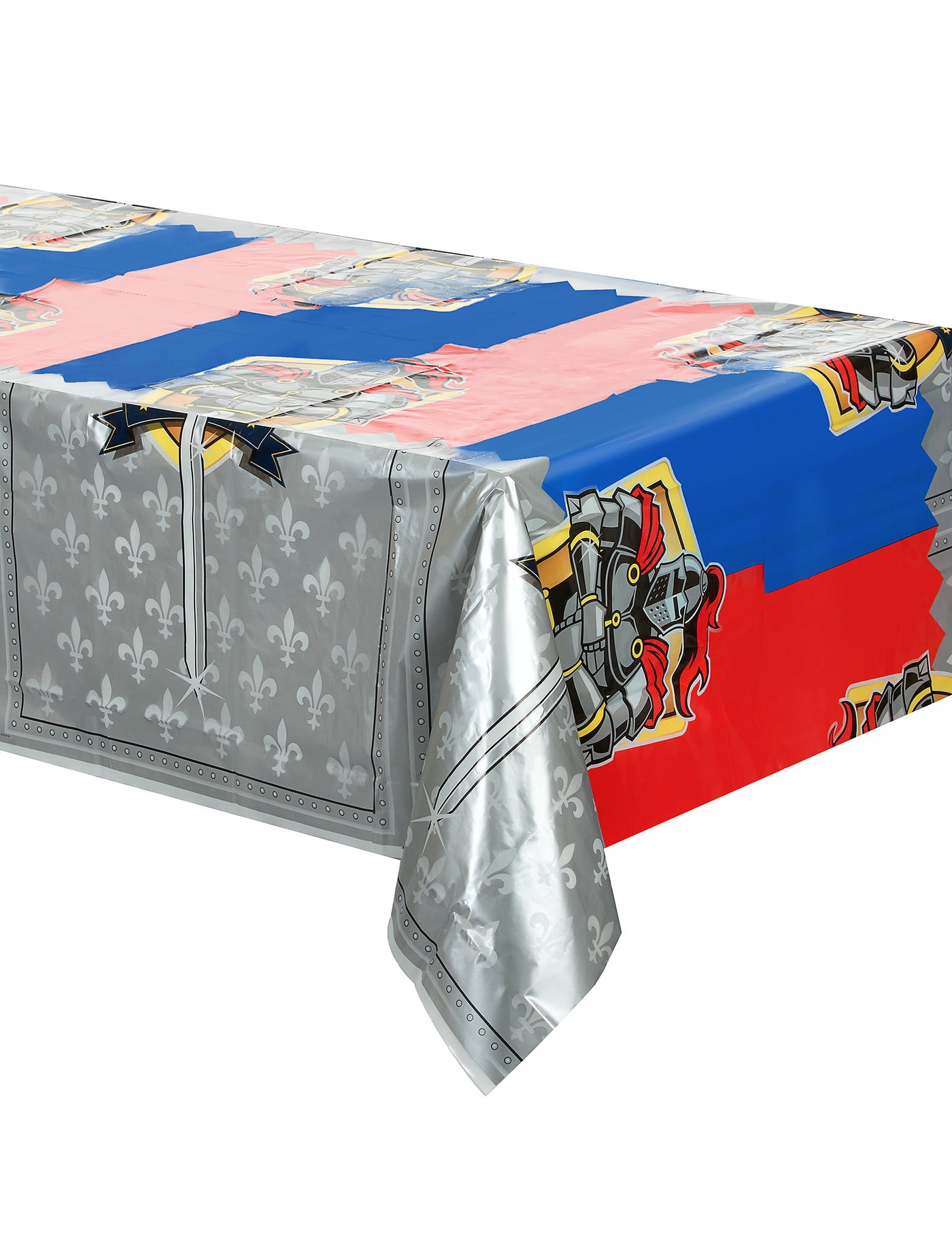 Nappe en plastique Chevaliers 130 x 180 cm