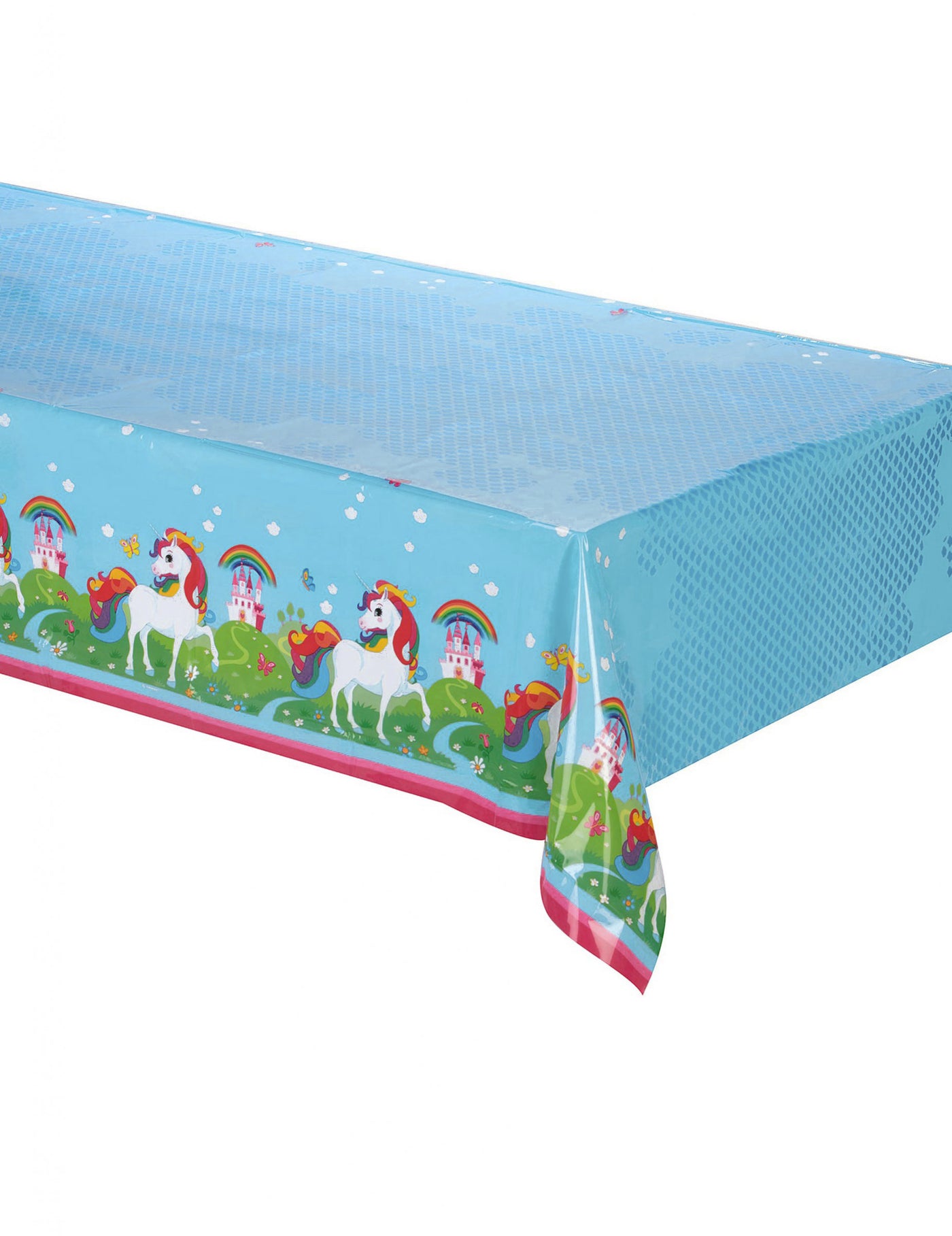 Nappe en plastique Licorne arc-en-ciel 120 x 180 cm