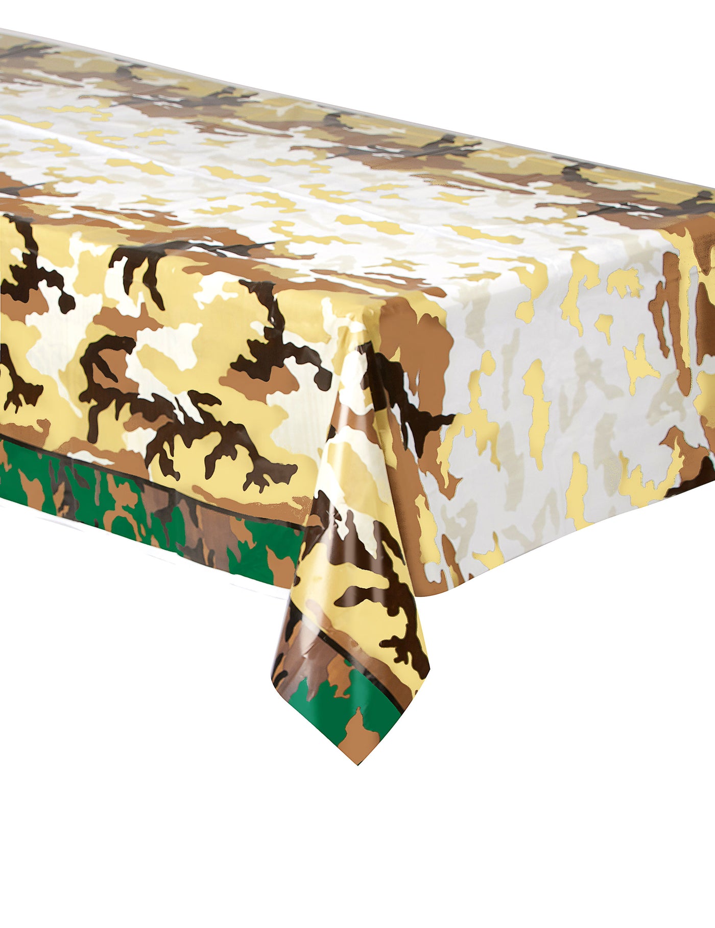 Nappe en plastique militaire motif camouflage 137 x 213 cm