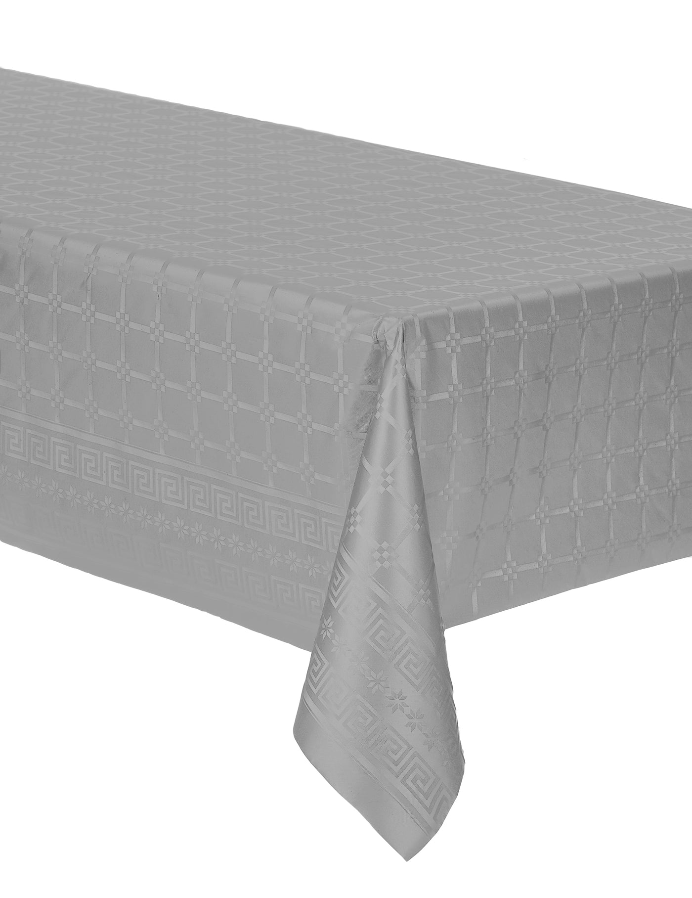 Nappe en rouleau papier damassé gris 1.2 x 6 m