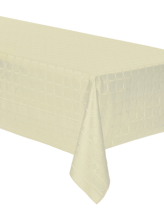 Nappe en rouleau papier damassé ivoire 6 m x 1,20 m