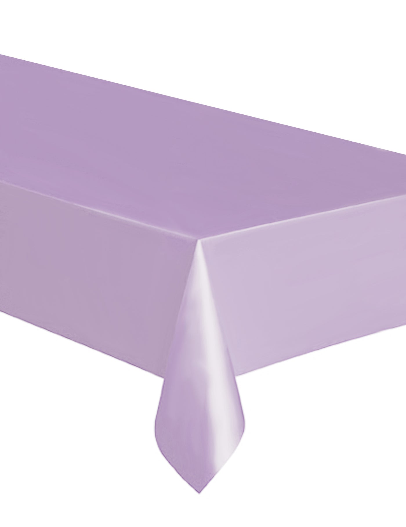 Nappe rectangulaire en plastique lavande 137 x 274 cm jetable