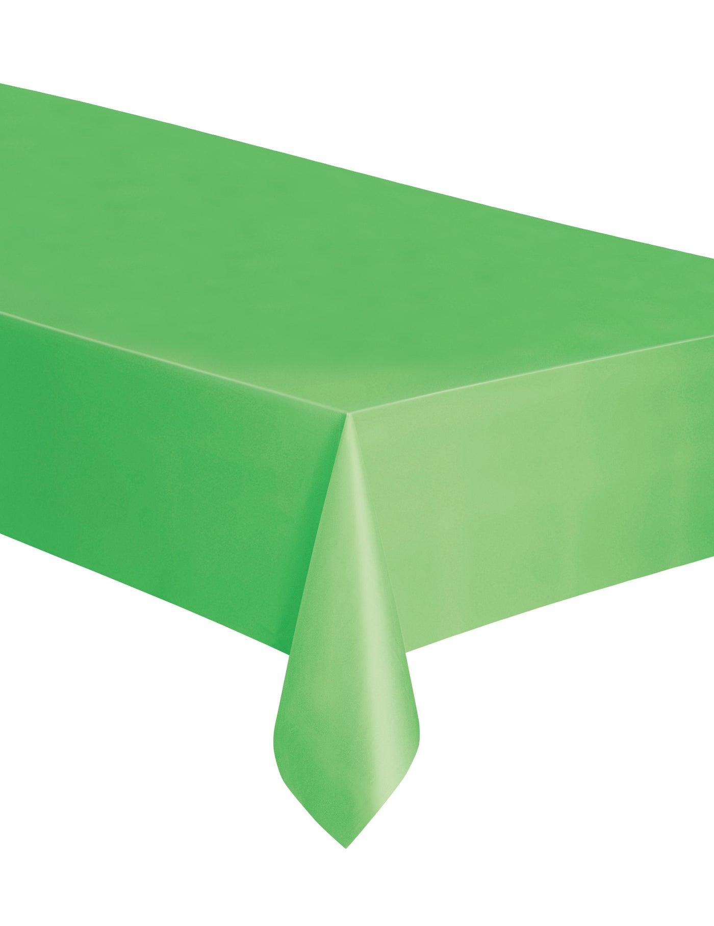 Nappe rectangulaire en plastique vert citron 137 x 274 cm