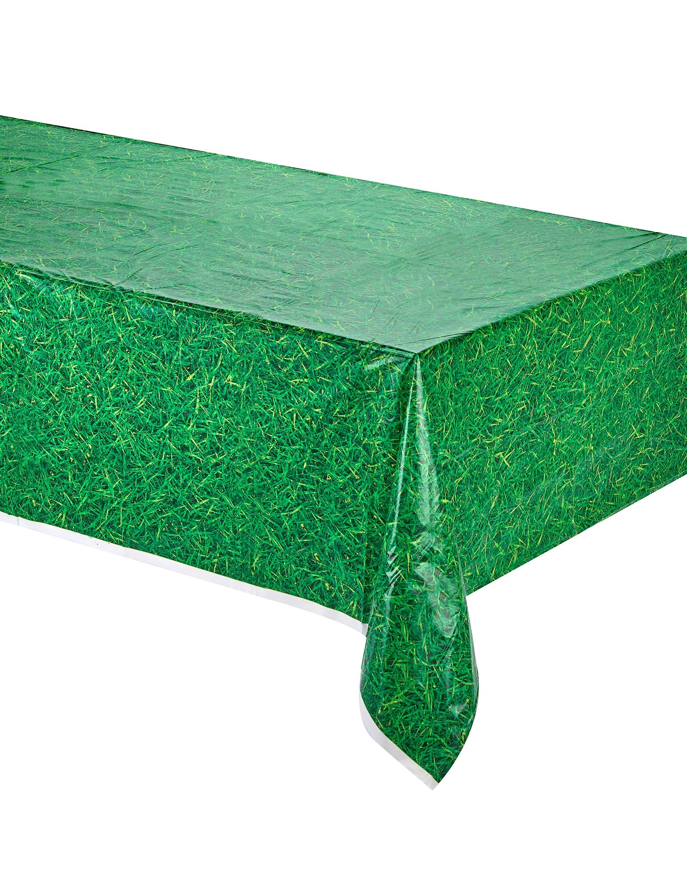 Nappe verte en plastique effet herbe 137 x 274 cm