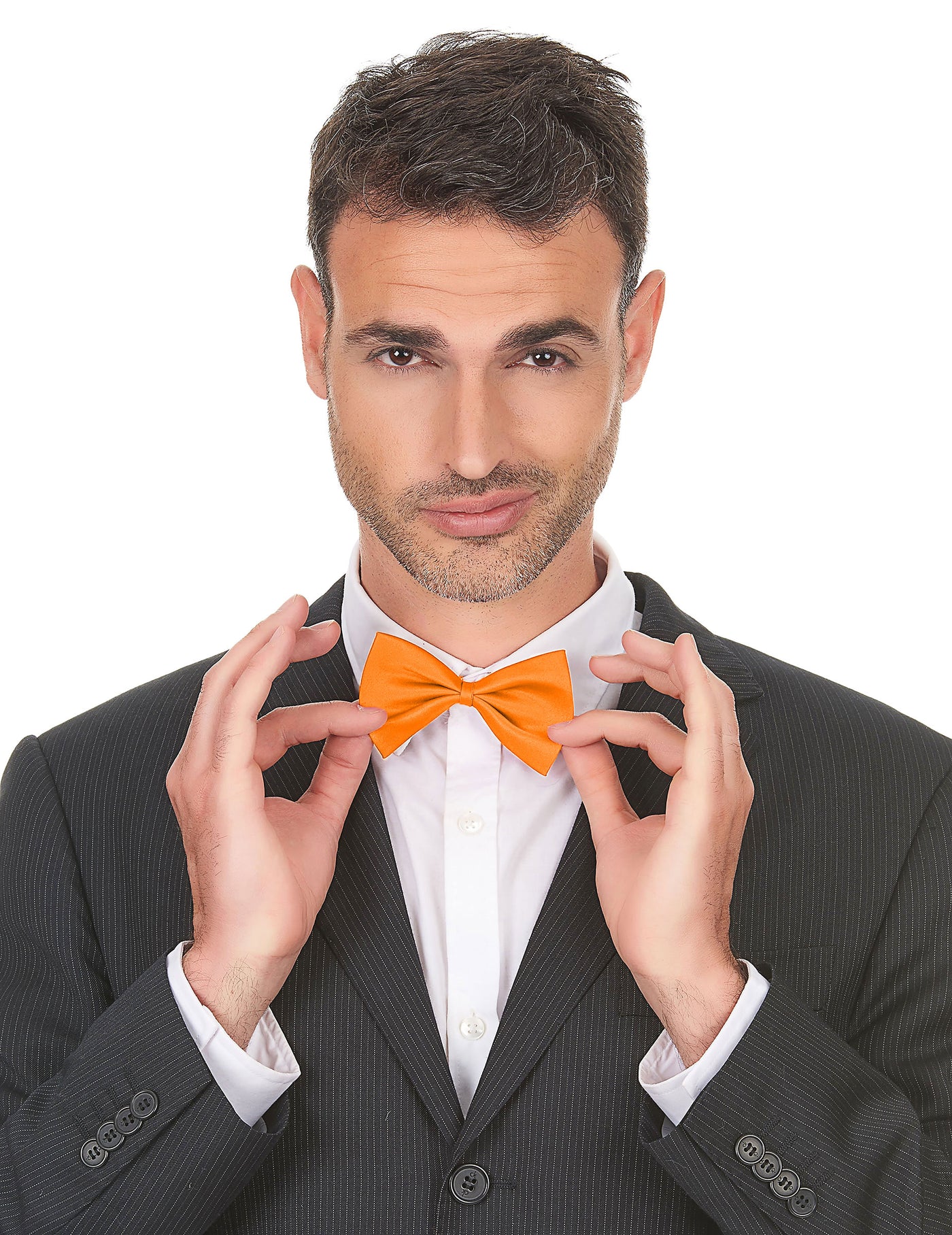 Noeud papillon orange adulte