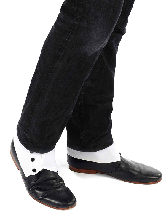 Paire de guêtres blanche adulte