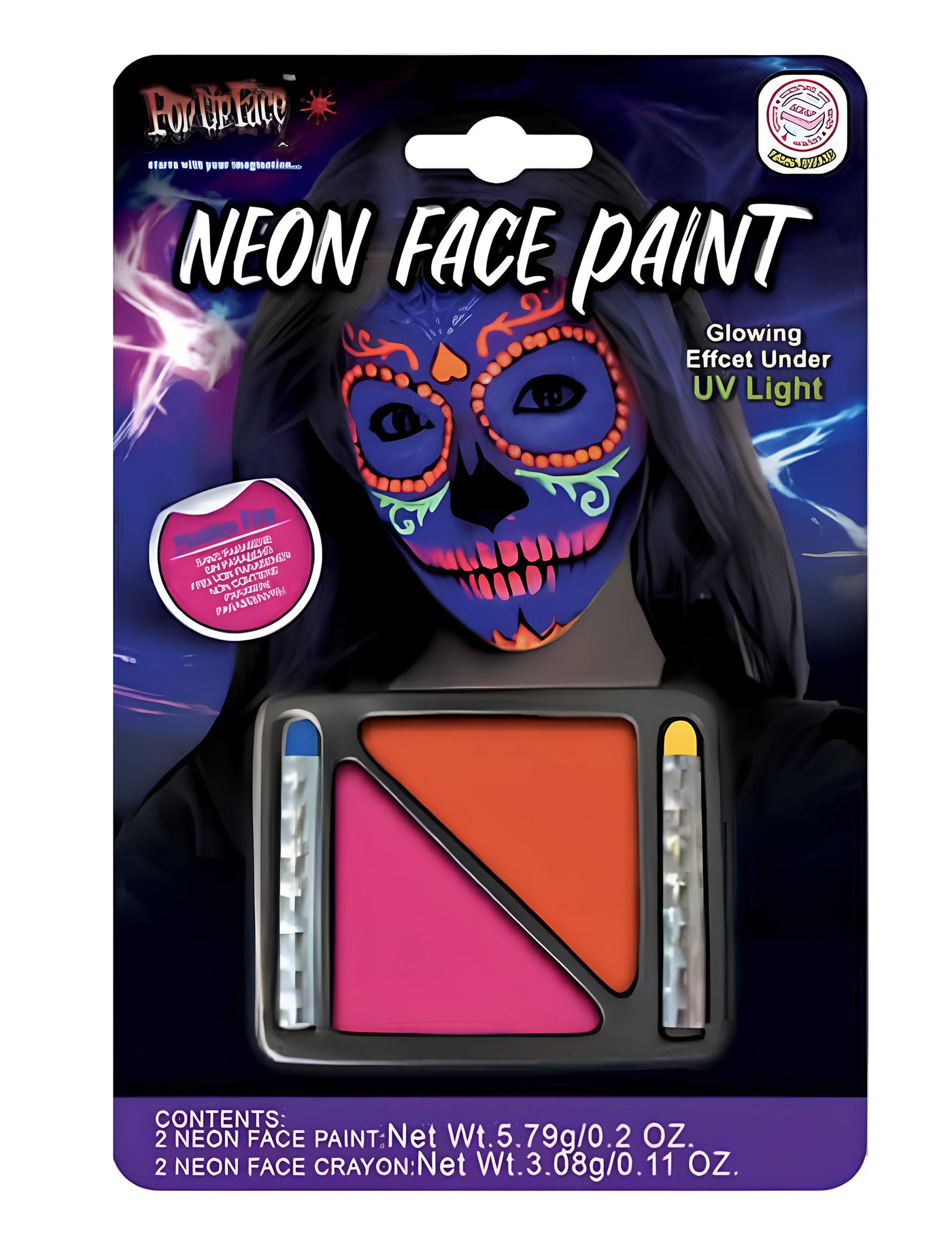 Palette néon rose et orange