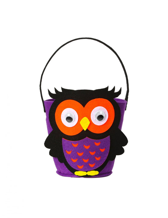 Panier petit hibou violet