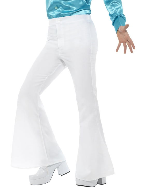 Pantalon disco blanc homme