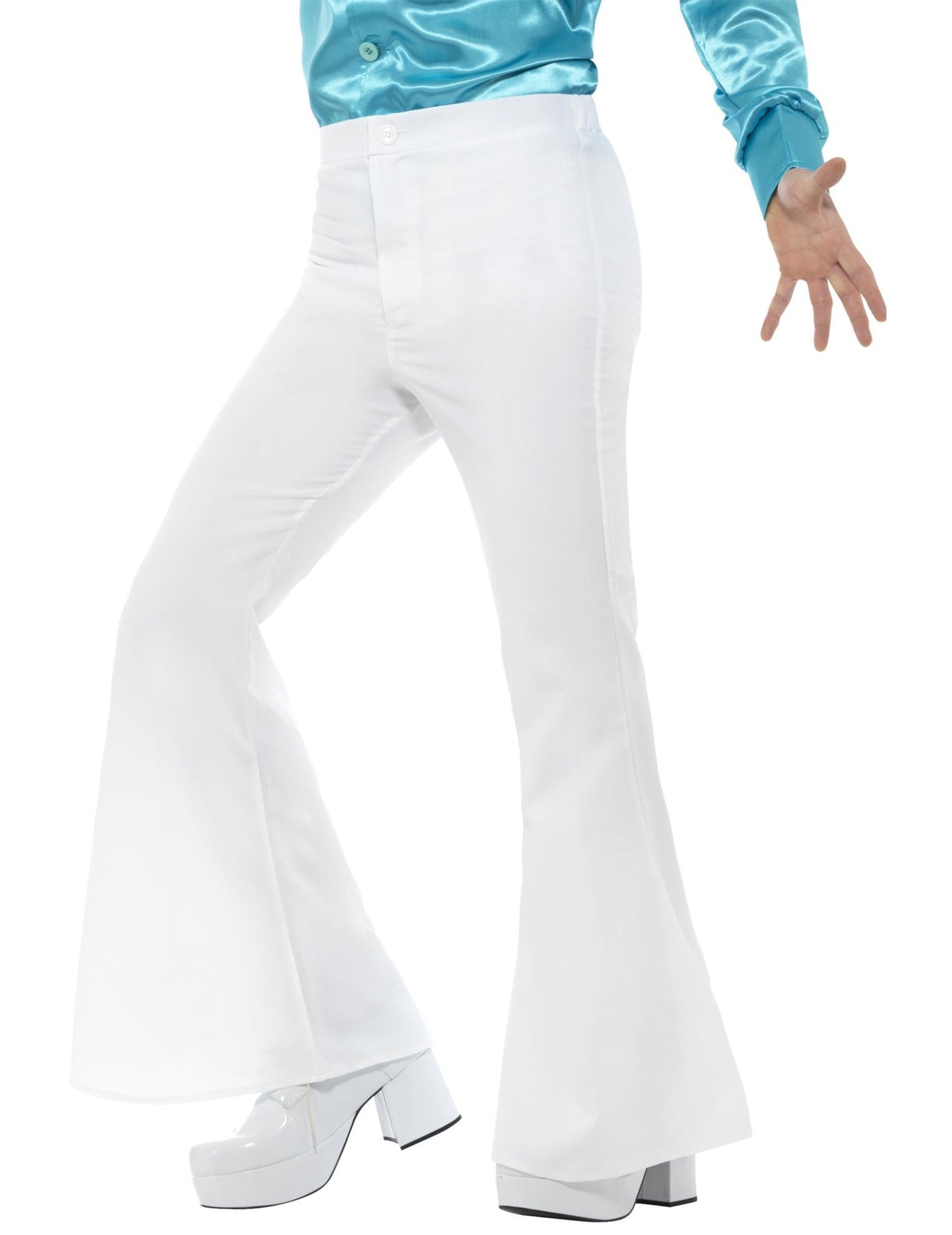 Pantalon disco blanc homme