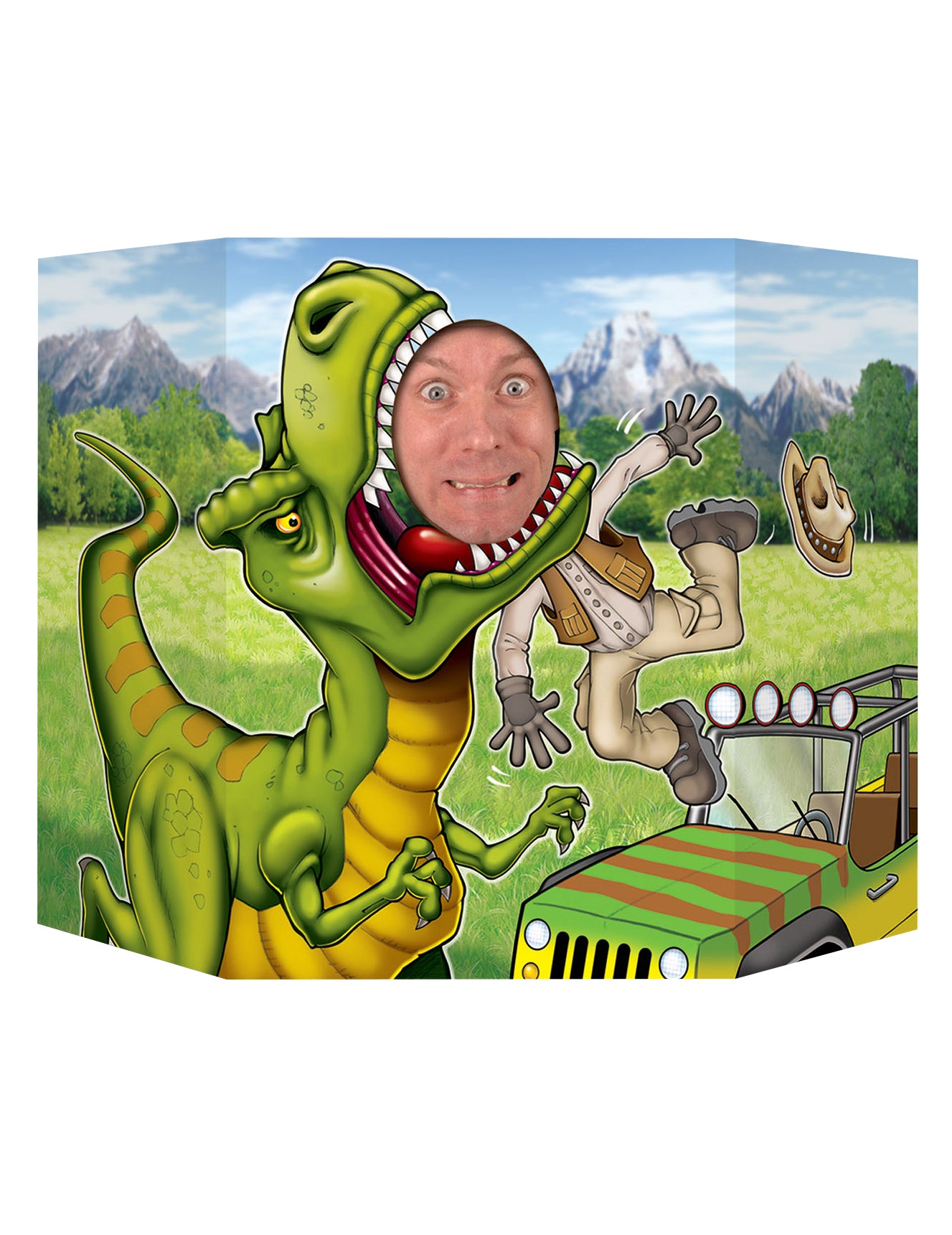 Passe tête dinosaure 94 x 63,5 cm