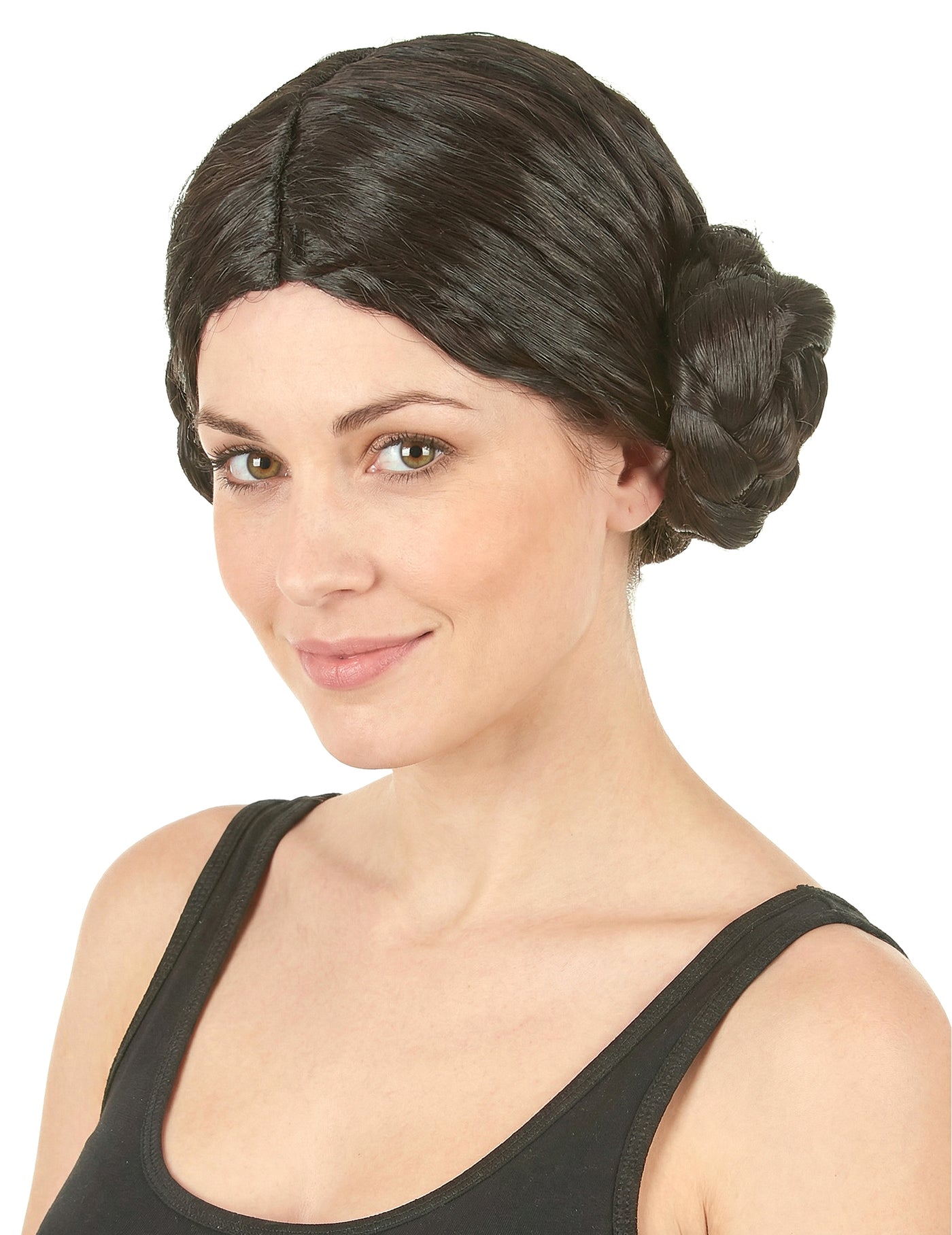 Perruque avec chignon femme