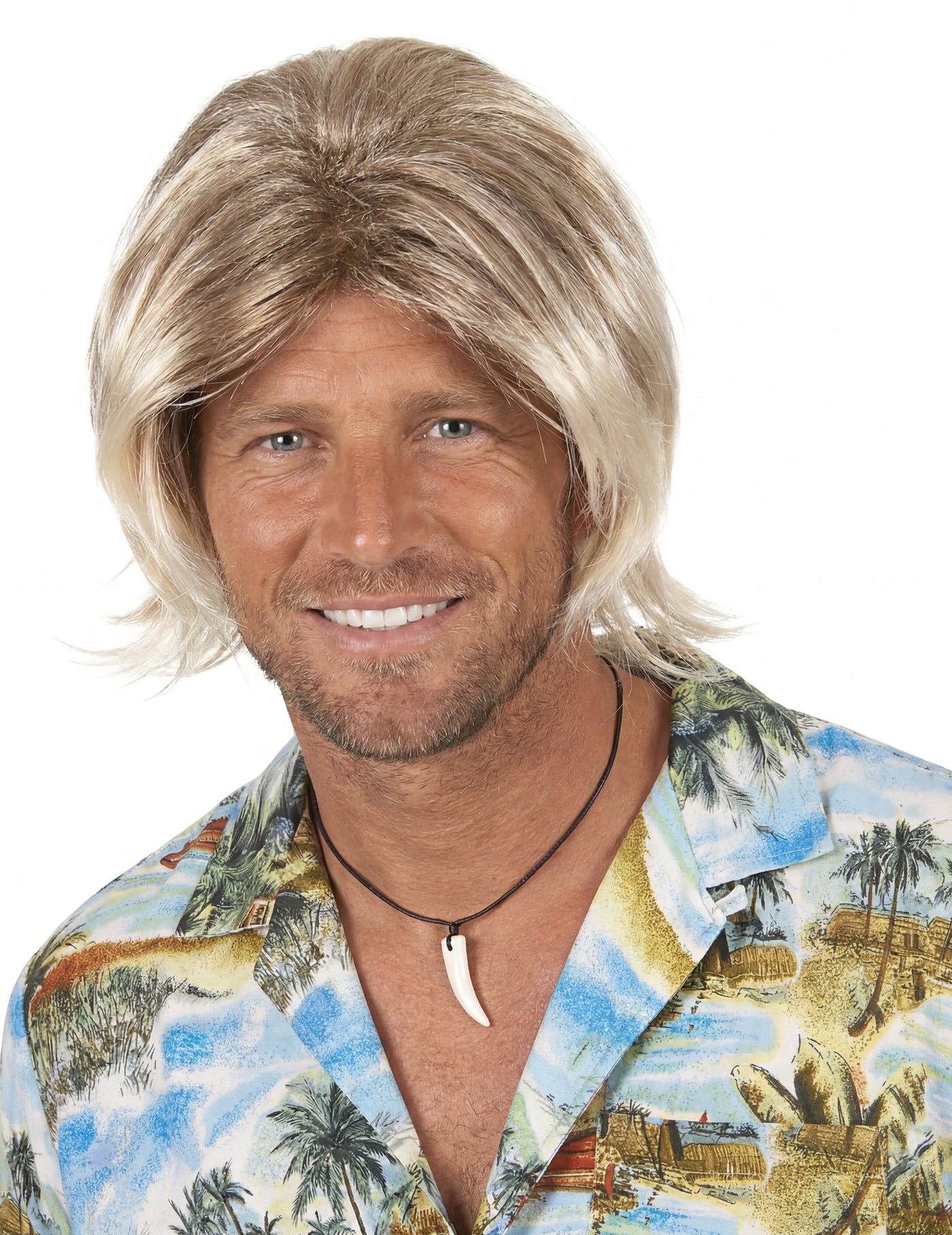 Perruque blonde surfeur homme