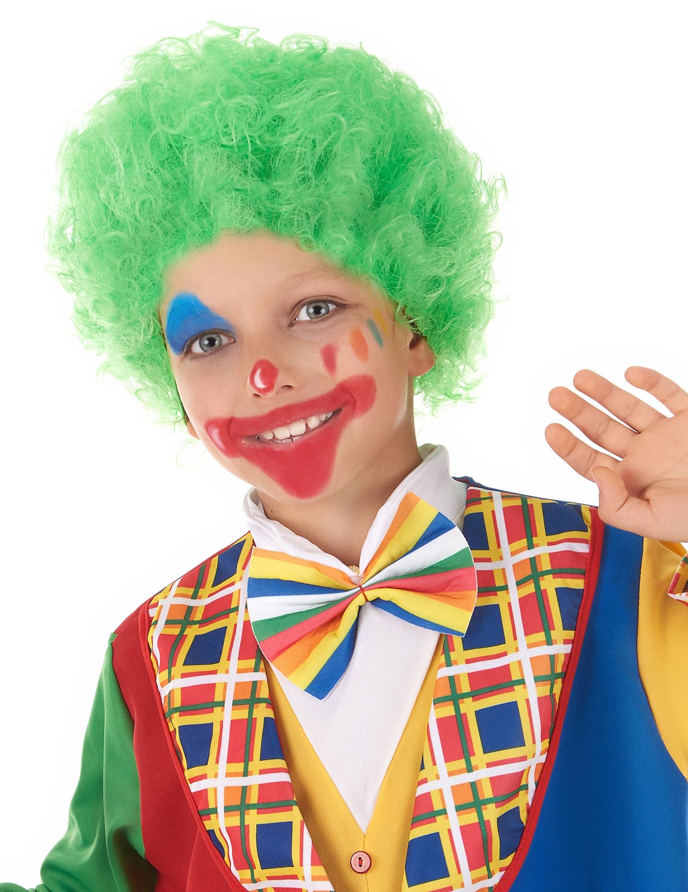 Perruque clown enfant verte