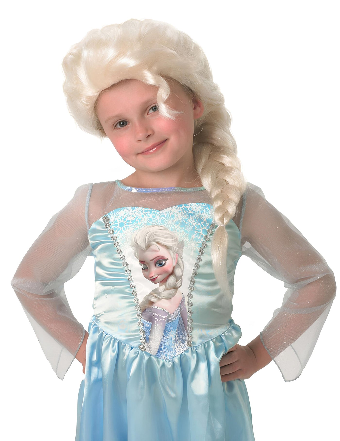 Perruque Elsa La Reine des neiges fille