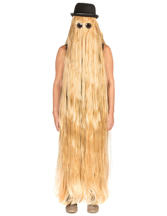 Perruque extra longue blonde adulte