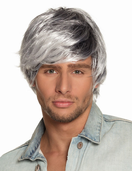 Perruque grisonnante homme
