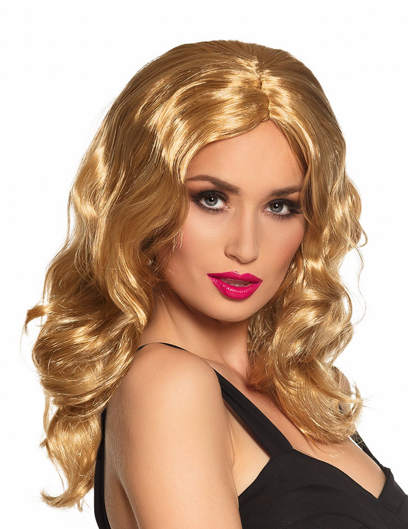 Perruque longue blonde