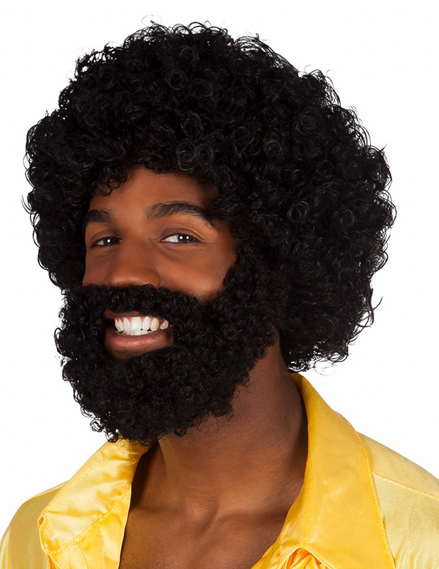 Perruque Mambo avec barbe et moustache Adulte