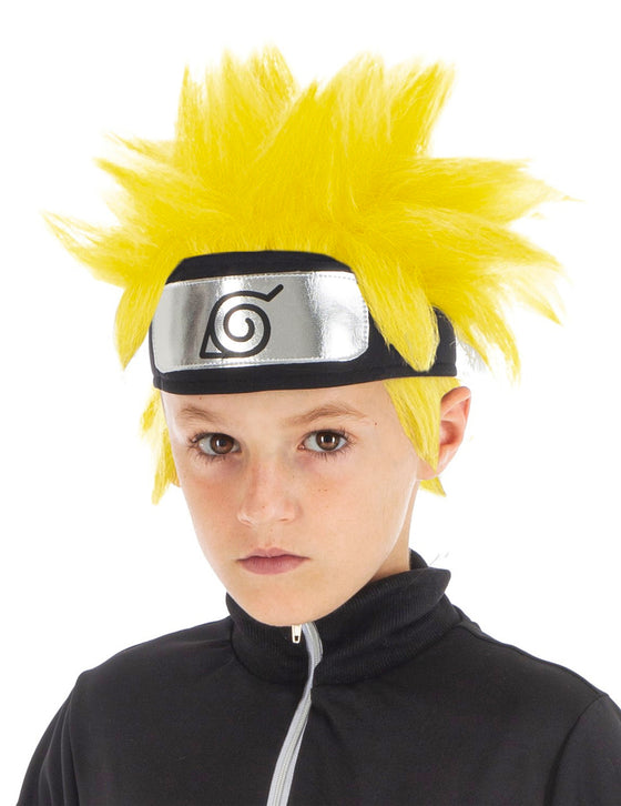 Perruque Naruto Shippuden jaune enfant