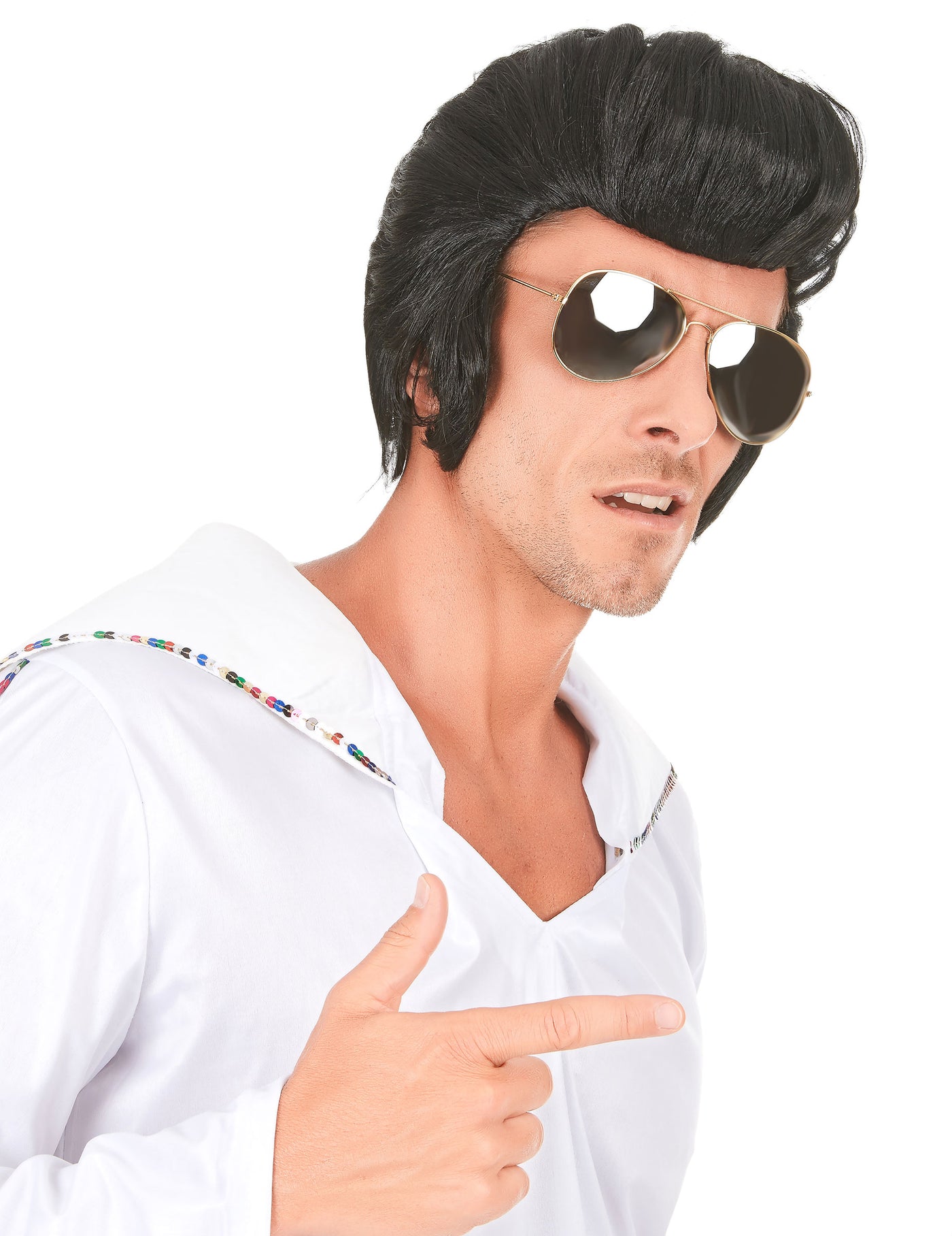 Perruque star du rock homme