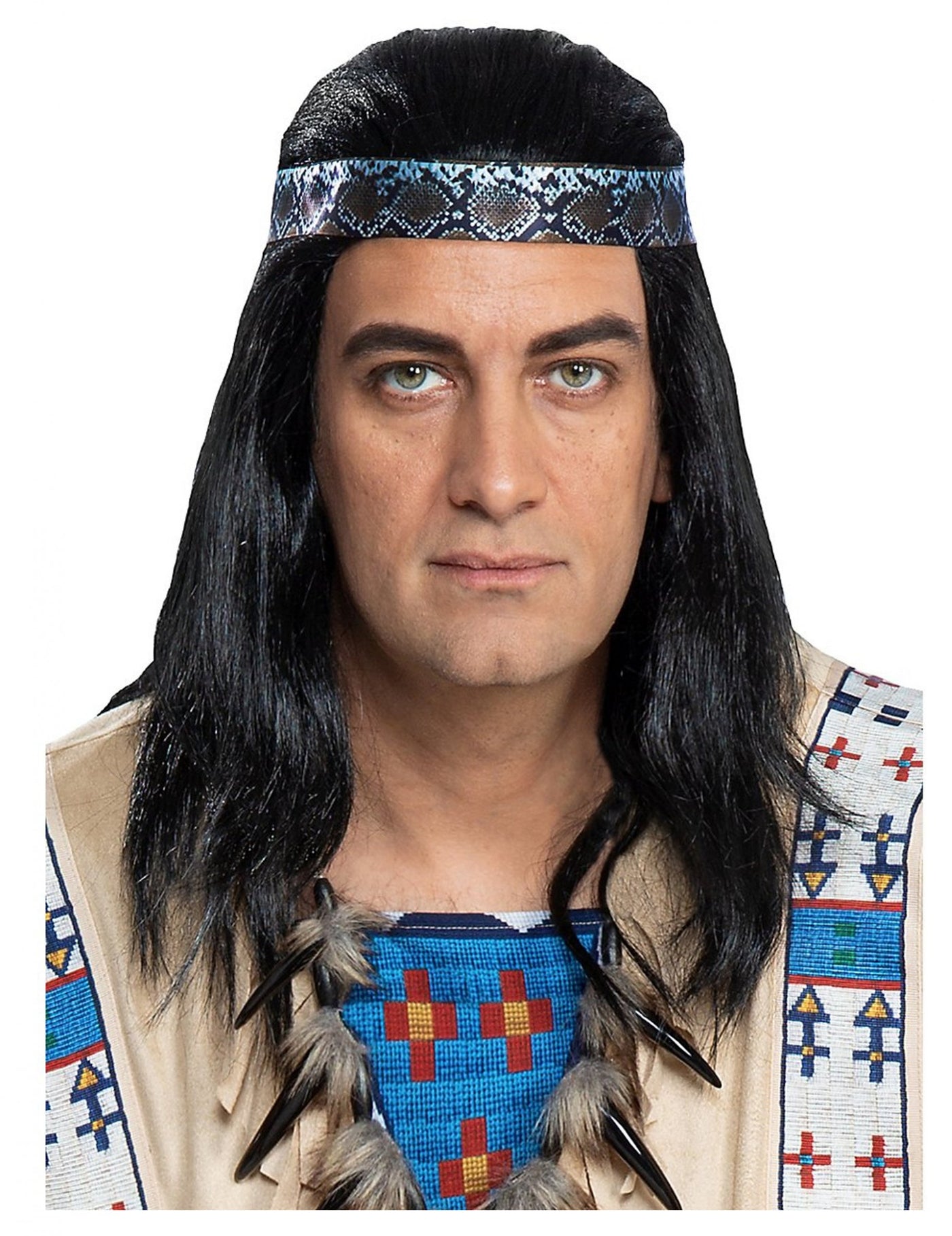 Perruque Winnetou adulte
