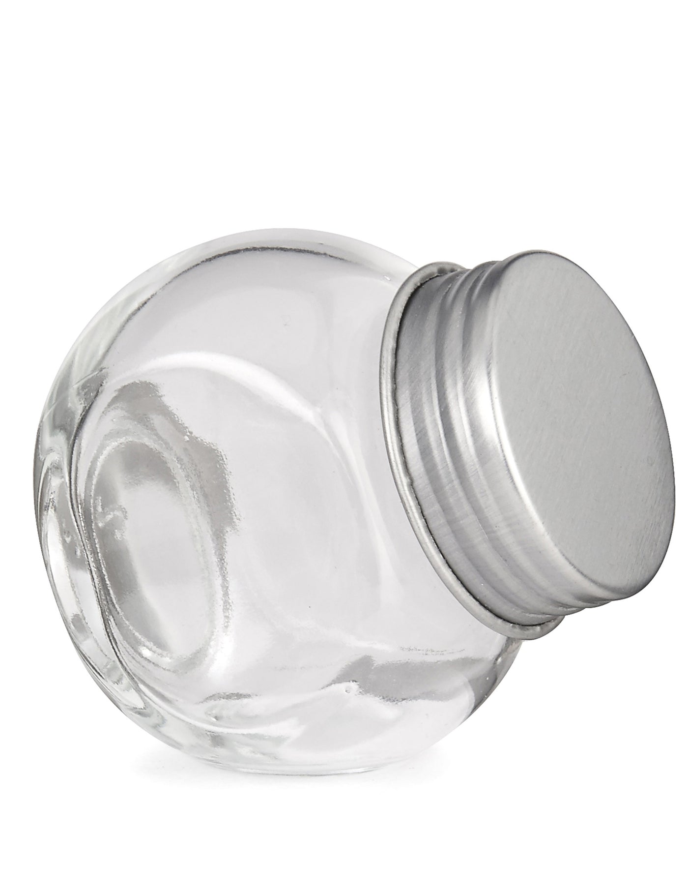 Petit bocal en verre avec couvercle en acier 5 cm