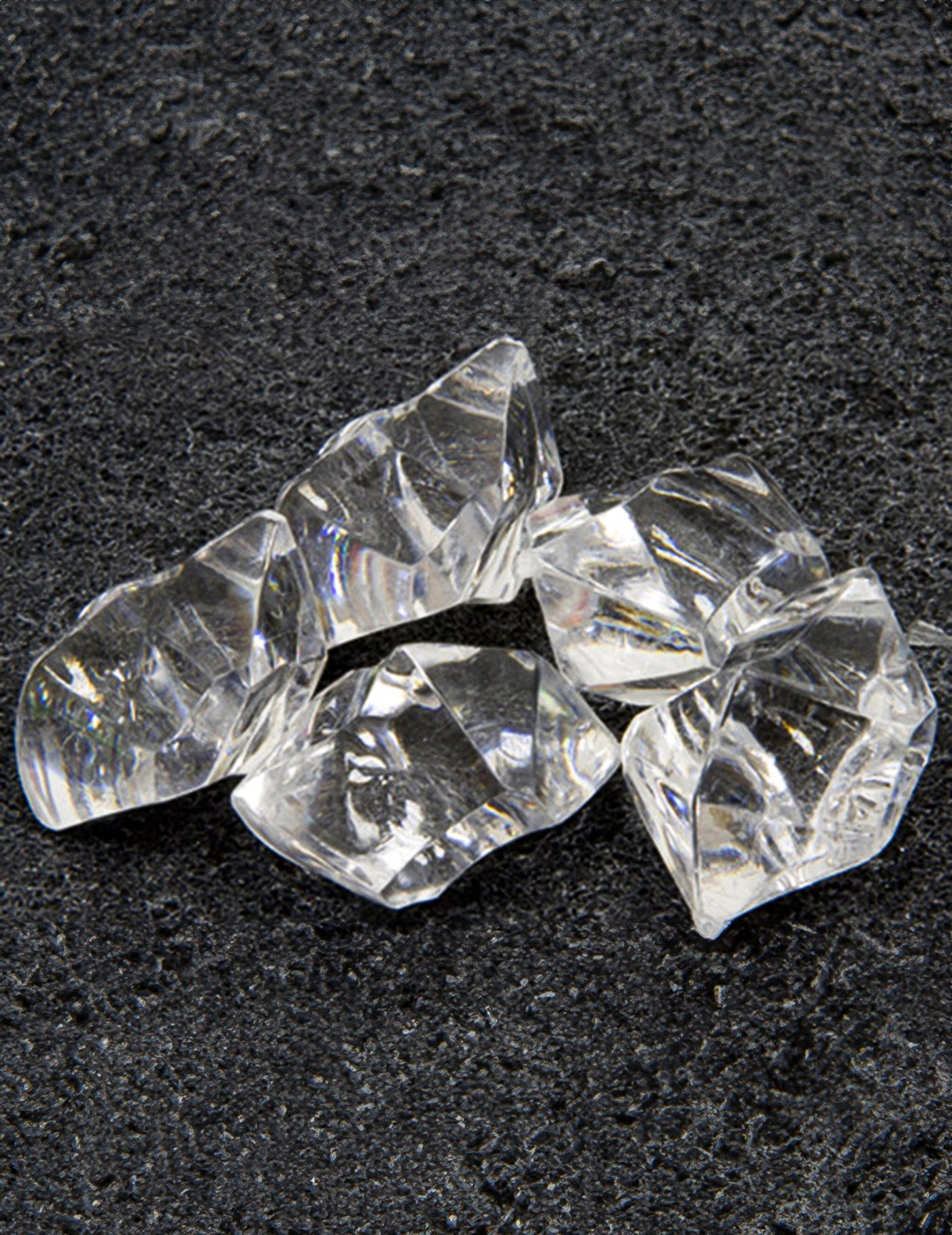 Pierres effet cristal transparentes 50 gr pour table