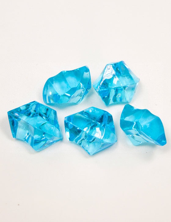 Pierres effet cristal turquoise 50 g pour décoration de table