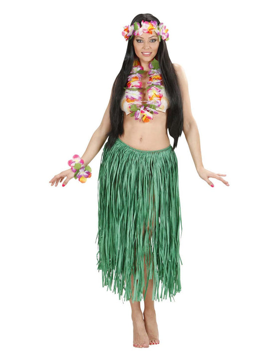 Set hawaï à fleurs adulte