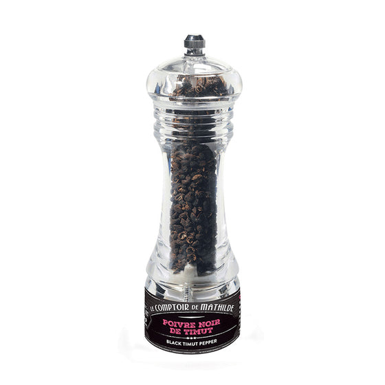 Poivre Noir de Timut du Népal - Mini Moulin - 10g