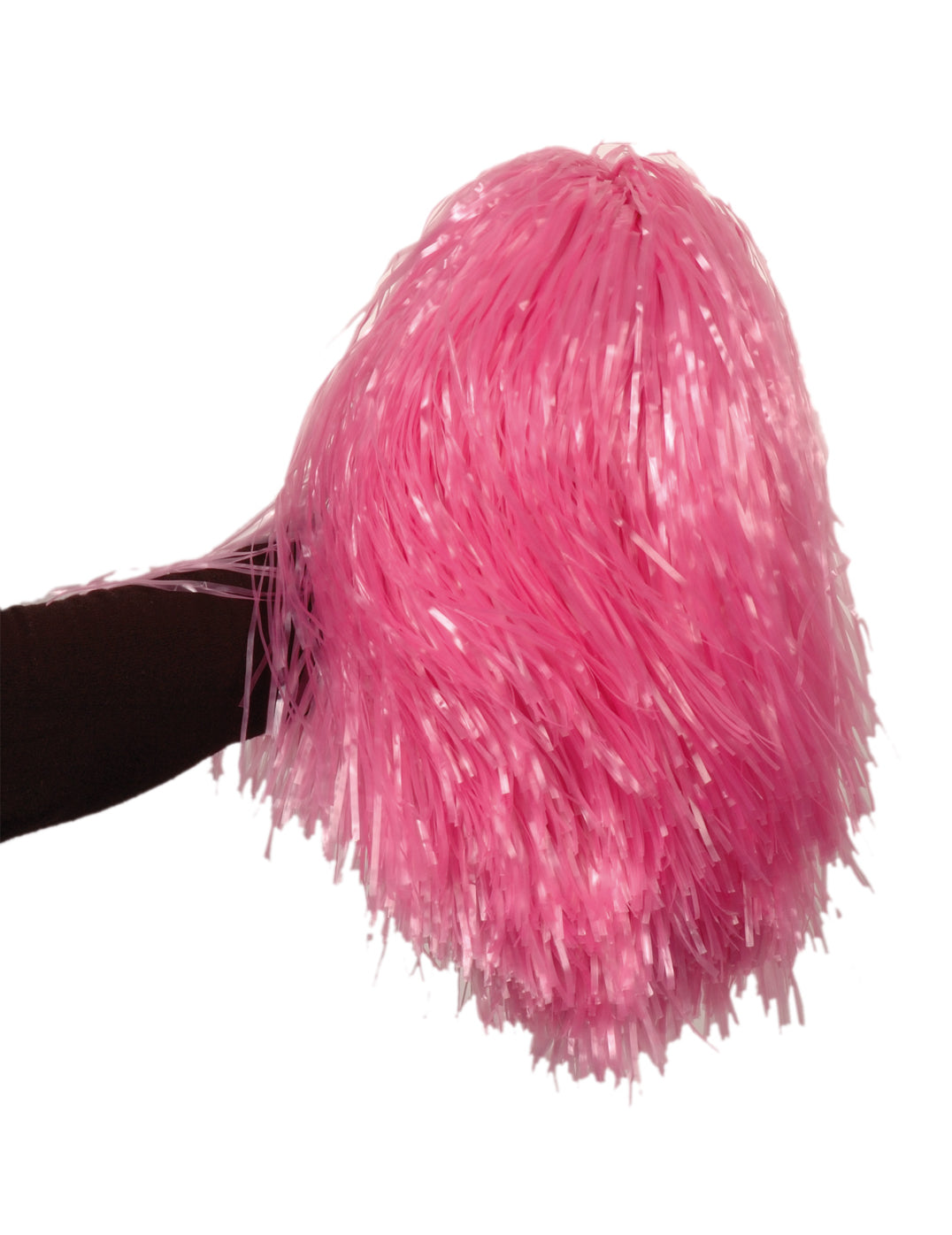 Pompon rose métallique