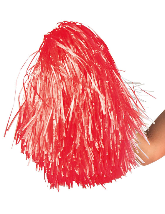 Pompon rouge métallique