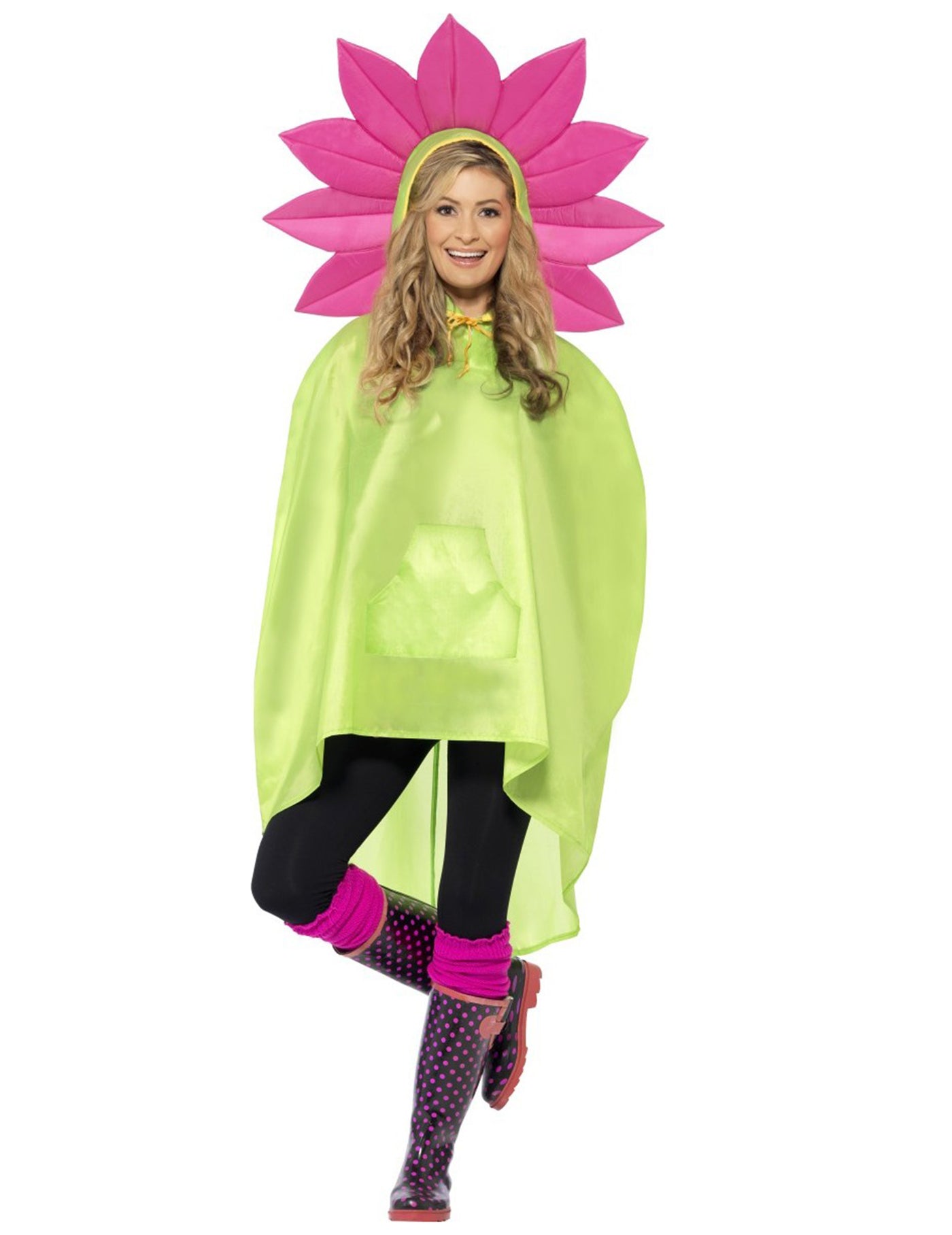 Poncho fleur adulte